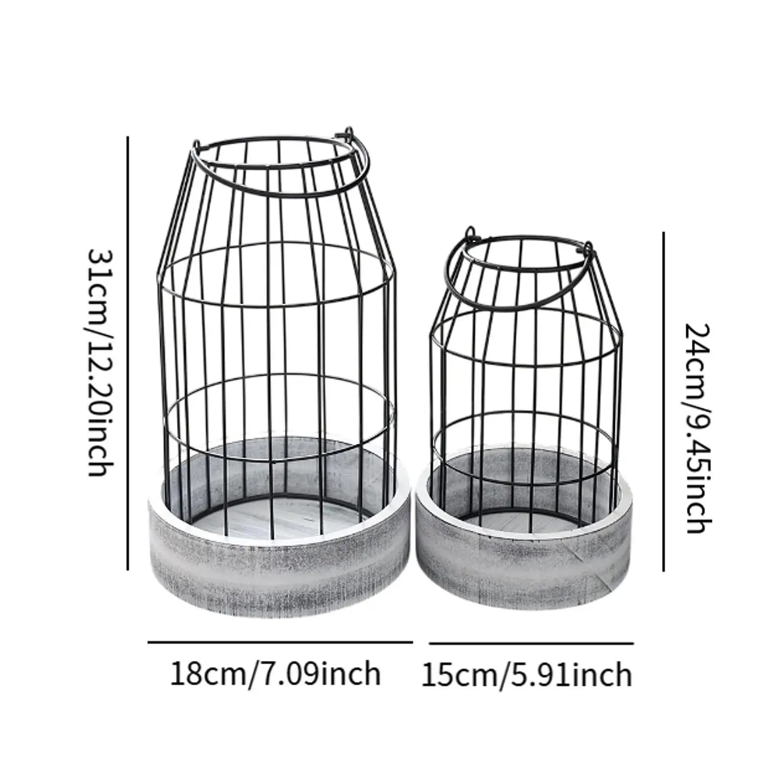 Table Centerpieces  Candle Lanterns Vintage Style Cage Holders Electronic