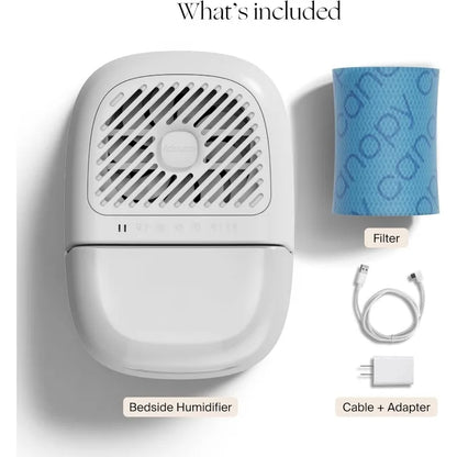 Bedside Humidifier 2.0: 36 HR Run Time, 2.5L, Light & White Noise