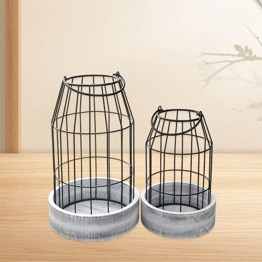 Table Centerpieces  Candle Lanterns Vintage Style Cage Holders Electronic