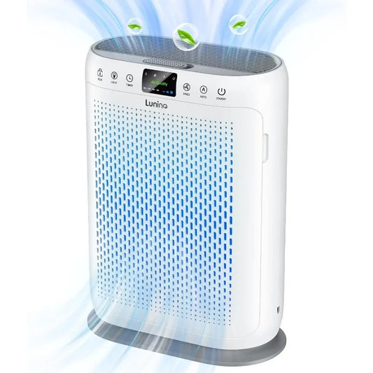 Large Room Air Purifier - LUNINO H13 HEPA, Air Quality Display