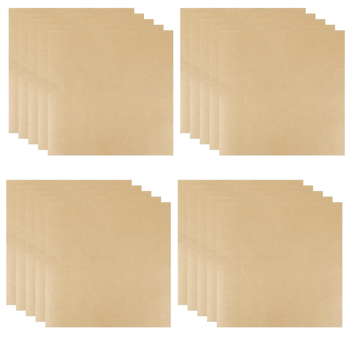 Natural Pour Over Coffee Filters - 100Pcs Square Paper