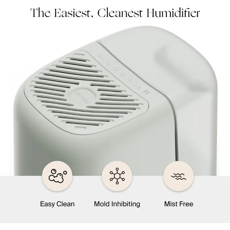 Bedside Humidifier 2.0: 36 HR Run Time, 2.5L, Light & White Noise